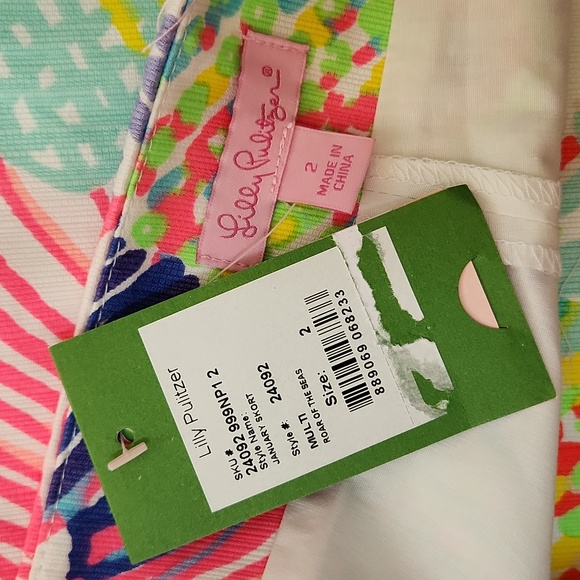 Lilly Pulitzer January Kkort Roar of The Seas sz 2 - Picture 6 of 7